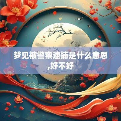 梦见被警察逮捕是什么意思,好不好