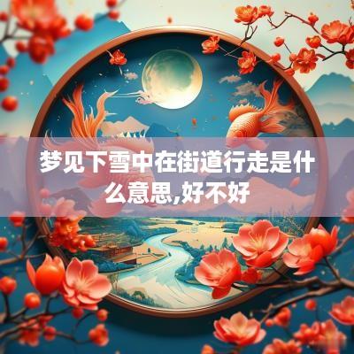 梦见下雪中在街道行走是什么意思,好不好