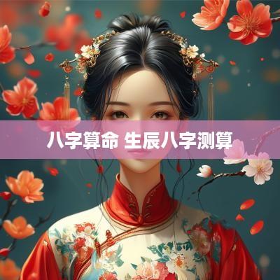 八字算命 生辰八字测算