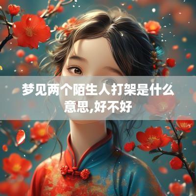 梦见两个陌生人打架是什么意思,好不好