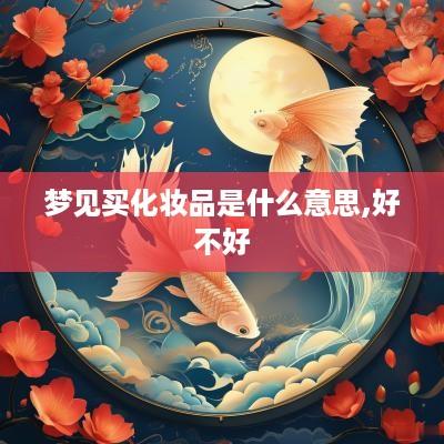 梦见买化妆品是什么意思,好不好