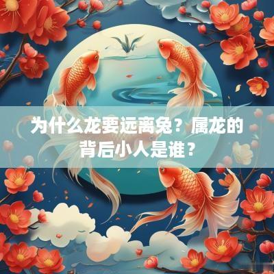 为什么龙要远离兔？属龙的背后小人是谁？