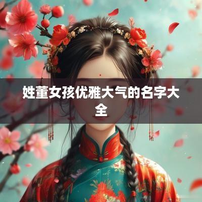 姓董女孩优雅大气的名字大全