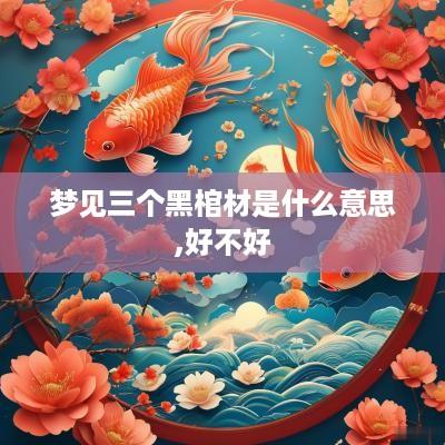 梦见三个黑棺材是什么意思,好不好