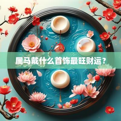 属马戴什么首饰最旺财运？