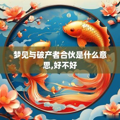 梦见与破产者合伙是什么意思,好不好
