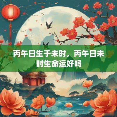 丙午日生于未时，丙午日未时生命运好吗