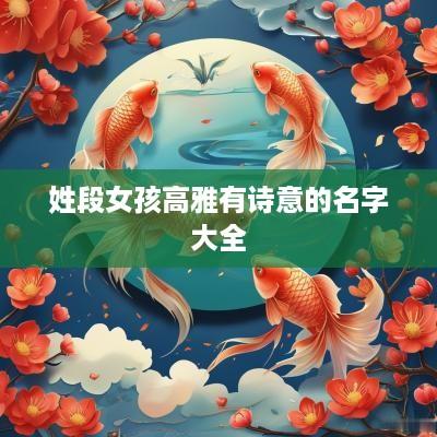 姓段女孩高雅有诗意的名字大全