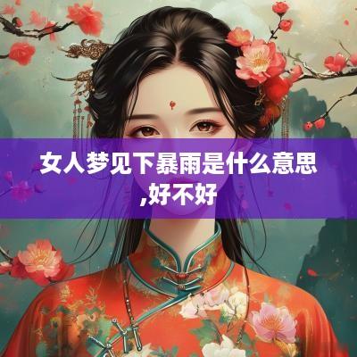 女人梦见下暴雨是什么意思,好不好