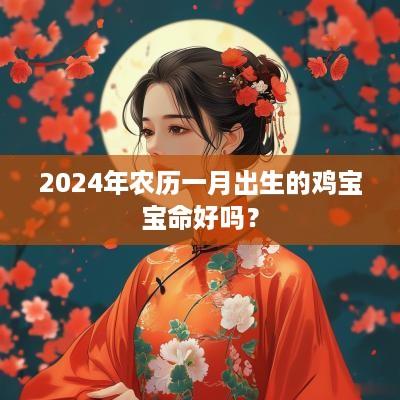 2025年农历一月出生的鸡宝宝命好吗？