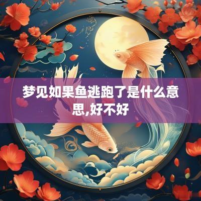 梦见如果鱼逃跑了是什么意思,好不好