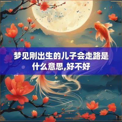 梦见刚出生的儿子会走路是什么意思,好不好
