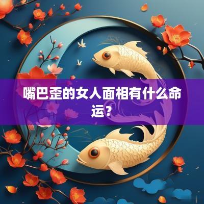 嘴巴歪的女人面相有什么命运？