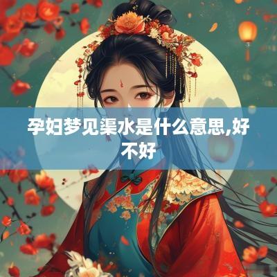 孕妇梦见渠水是什么意思,好不好