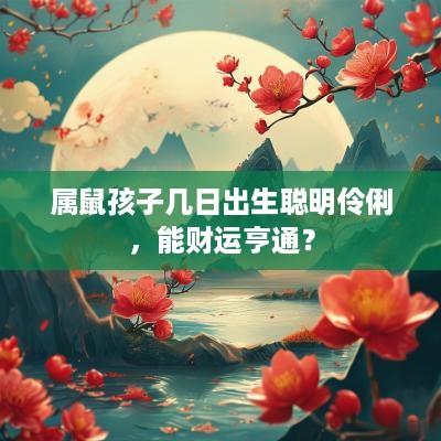 属鼠孩子几日出生聪明伶俐，能财运亨通？