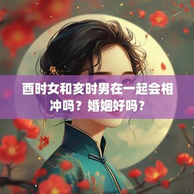 酉时女和亥时男在一起会相冲吗？婚姻好吗？