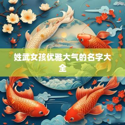 姓武女孩优雅大气的名字大全
