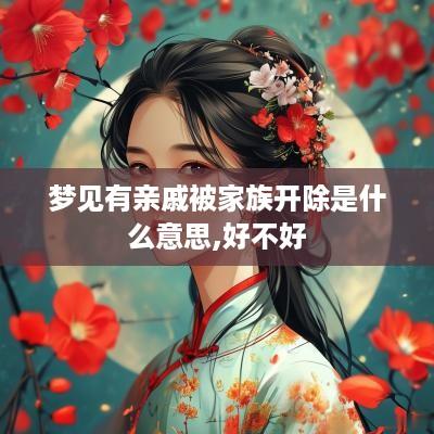 梦见有亲戚被家族开除是什么意思,好不好