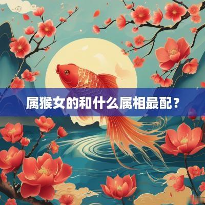 属猴女的和什么属相最配？