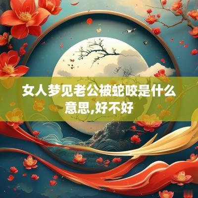 女人梦见老公被蛇咬是什么意思,好不好