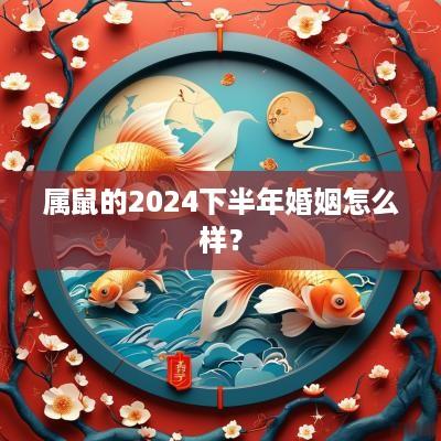 属鼠的2025下半年婚姻怎么样？