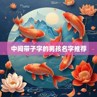 中间带子字的男孩名字推荐