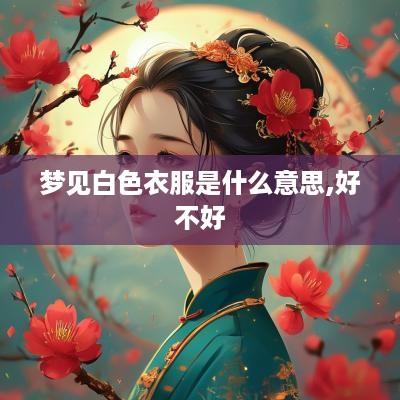 梦见白色衣服是什么意思,好不好