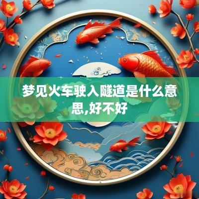梦见火车驶入隧道是什么意思,好不好
