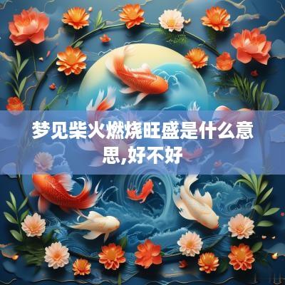 梦见柴火燃烧旺盛是什么意思,好不好