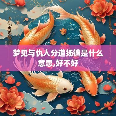 梦见与仇人分道扬镳是什么意思,好不好