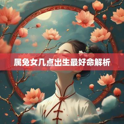 属兔女几点出生最好命解析