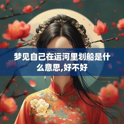 梦见自己在运河里划船是什么意思,好不好