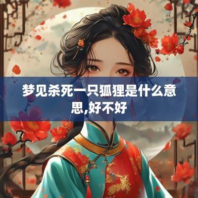 梦见杀死一只狐狸是什么意思,好不好