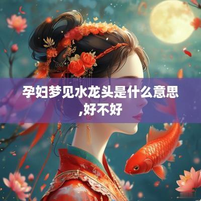 孕妇梦见水龙头是什么意思,好不好