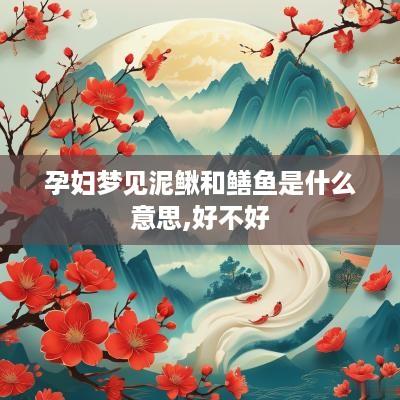 孕妇梦见泥鳅和鳝鱼是什么意思,好不好
