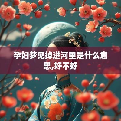 孕妇梦见掉进河里是什么意思,好不好