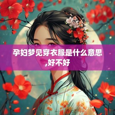 孕妇梦见穿衣服是什么意思,好不好