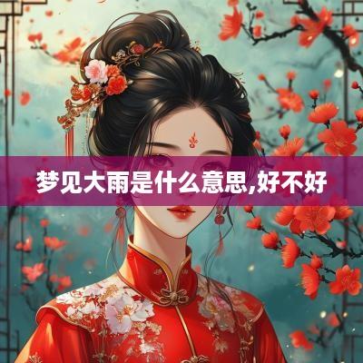 梦见大雨是什么意思,好不好