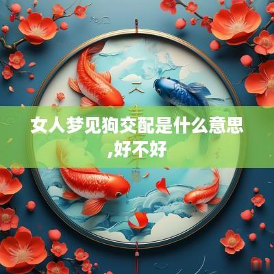 女人梦见狗交配是什么意思,好不好