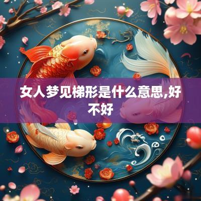 女人梦见梯形是什么意思,好不好