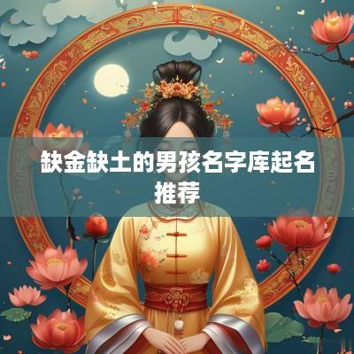 缺金缺土的男孩名字库起名推荐
