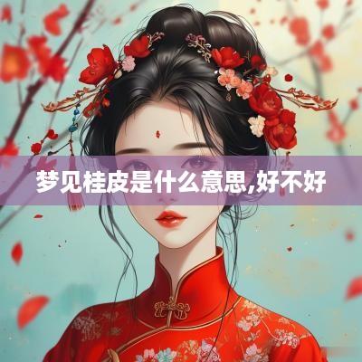 梦见桂皮是什么意思,好不好