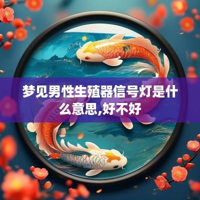 梦见男性生殖器信号灯是什么意思,好不好