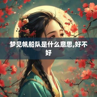 梦见帆船队是什么意思,好不好