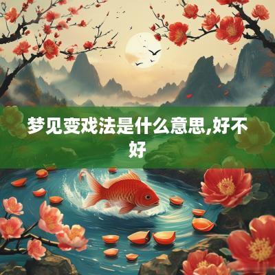 梦见变戏法是什么意思,好不好