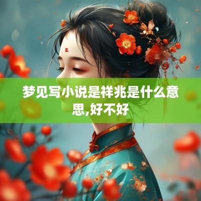 梦见写小说是祥兆是什么意思,好不好