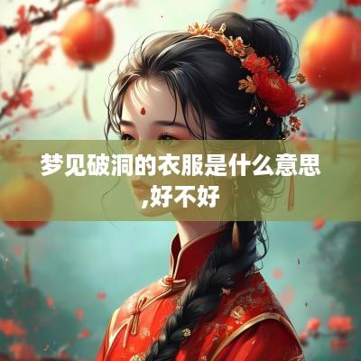 梦见破洞的衣服是什么意思,好不好