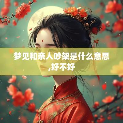 梦见和亲人吵架是什么意思,好不好