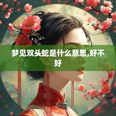 梦见双头蛇是什么意思,好不好