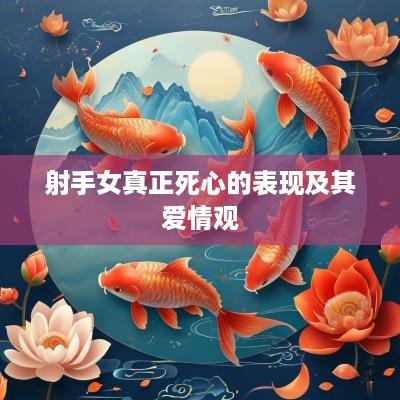 射手女真正死心的表现及其爱情观